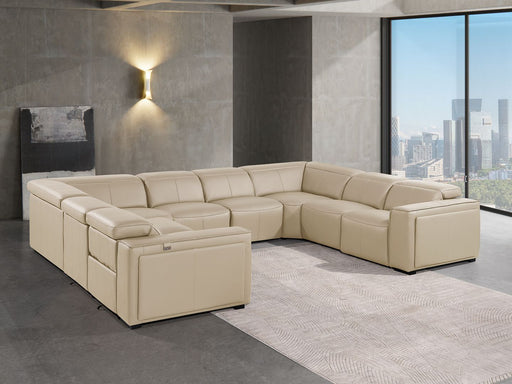 1224 - 8-Piece U-Shaped Sectional Sofa In With 4 Power Recliners & Power Headrests - R&R Furniture Gallery (Fountain Valley, CA)
