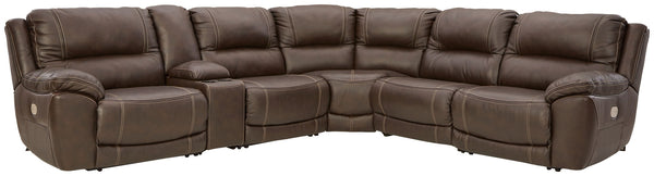 Dunleith - Power Sectional 6 Pc - Chocolate