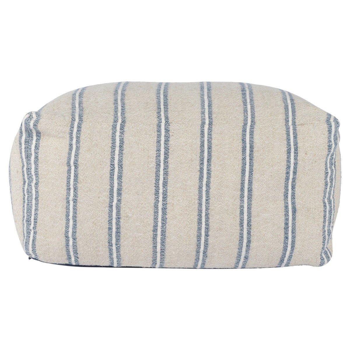 Poufs - Delgada Pouf - Natural / Blue - R&R Furniture Gallery (Fountain Valley, CA)