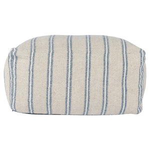 Poufs - Delgada Pouf - Natural / Blue - R&R Furniture Gallery (Fountain Valley, CA)