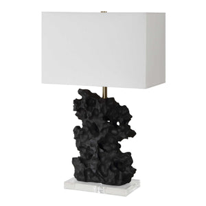 Basalt - Black Stone Table Lamp