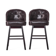 360 Degree Swivel Bar Stool With Stunning Nailhead Trim (Set of 2) - R&R Furniture Gallery (Fountain Valley, CA)