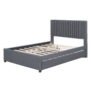Upholstered Platform Bed With Drawers, Classic Headboard Design - R&R Furniture Gallery (Fountain Valley, CA)