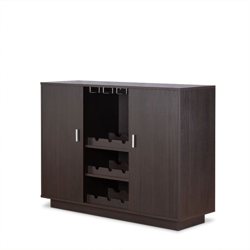 Hazen - 35" Wine Cabinet - Espresso - R&R Furniture Gallery (Fountain Valley, CA)