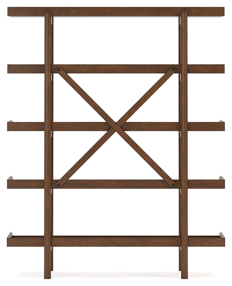 Lyncott - Bookcase - Brown - R&R Furniture Gallery (Fountain Valley, CA)