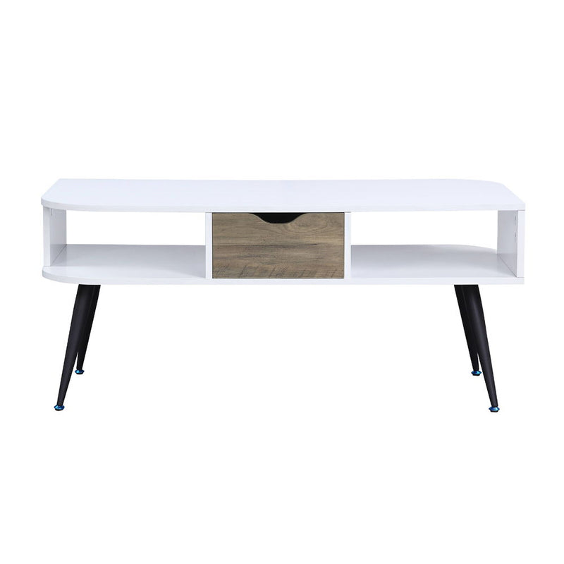 Halima - Coffee Table - White & Black - R&R Furniture Gallery (Fountain Valley, CA)