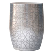 Johnsen - Geometric Pattern Accent Table - Antique Silver - R&R Furniture Gallery (Fountain Valley, CA)