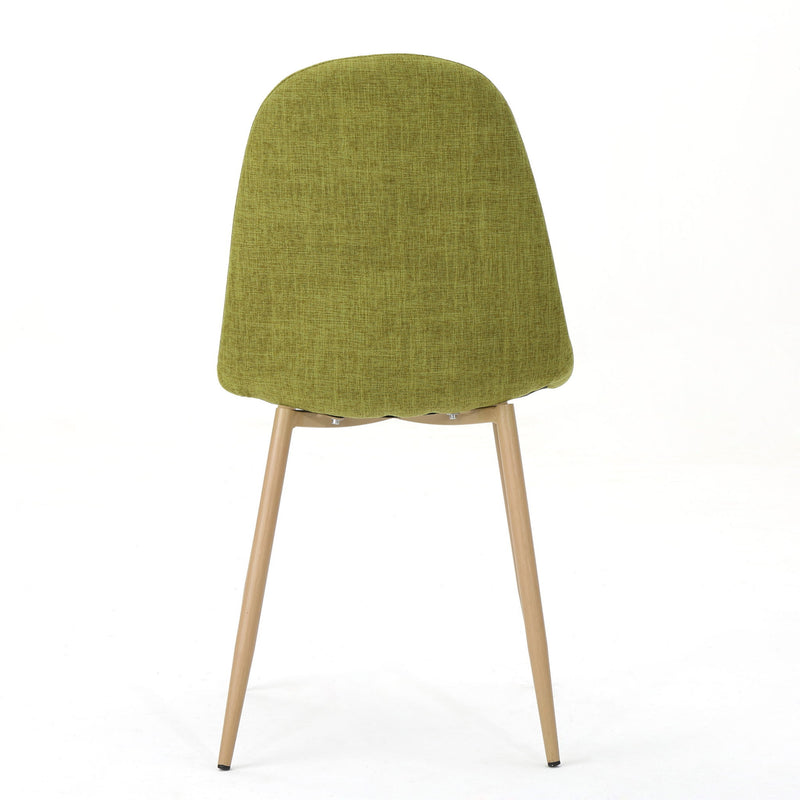 Modern Minimalist Fabric Dining Chair With Iron Legs - R&R Furniture Gallery (Fountain Valley, CA)