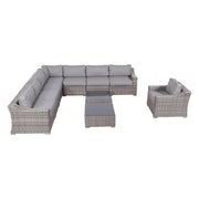 Outdoor Wicker Conversation Set With Cushions, All Weather - R&R Furniture Gallery (Fountain Valley, CA)