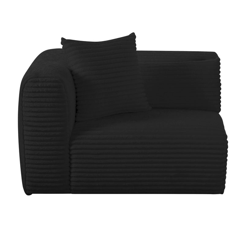 Tarra - Fluffy Oversized Corduroy Modular Corner Chair - R&R Furniture Gallery (Fountain Valley, CA)