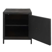 Uttermost Aiken accent cabinet with sleek wood finish and modern design, featuring storage drawers and decorative hardware.