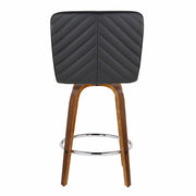 Set of two Lumi Source Henry contemporary counter stools with swivel, fixed height, round footrest, featuring modern design.