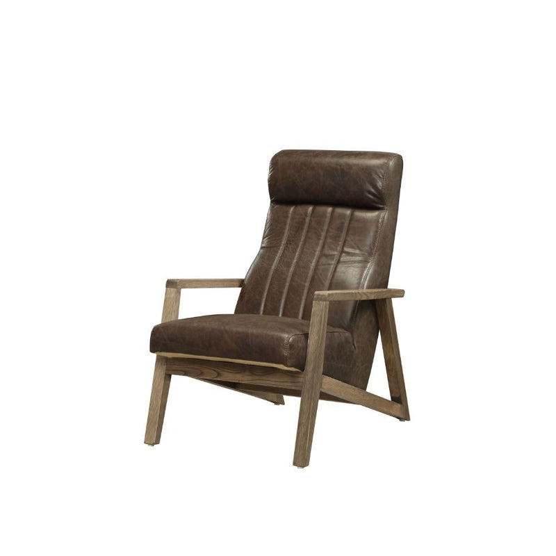Emint - Accent Chair - Distress Chocolate Top Grain Leather - R&R Furniture Gallery (Fountain Valley, CA)
