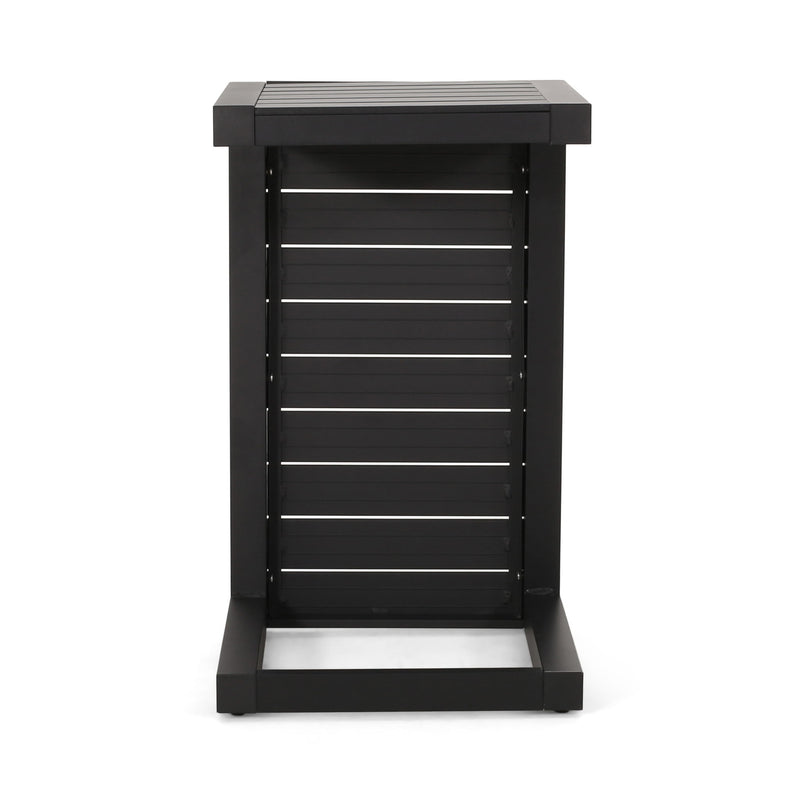 Aluminum Outdoor C - Shaped Side Table For Patio - R&R Furniture Gallery (Fountain Valley, CA)