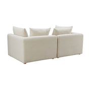 Hangover - Linen Loveseat - Cream - R&R Furniture Gallery (Fountain Valley, CA)
