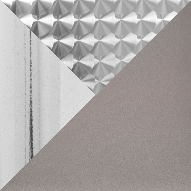 Lumi Source 3-piece bistro bar set with square table and adjustable oval footrests, ideal for contemporary dining spaces.