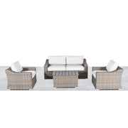 Stylish Sofa Seating Group With Cushions Perfect For Outdoor Gatherings - R&R Furniture Gallery (Fountain Valley, CA)