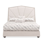 Fantosini - King Tufted Panel Bed - Silver Mist - R&R Furniture Gallery (Fountain Valley, CA)