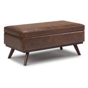 Owen - Lift Top Large Coffee Table Storage Ottoman, Mid Century Style - R&R Furniture Gallery (Fountain Valley, CA)