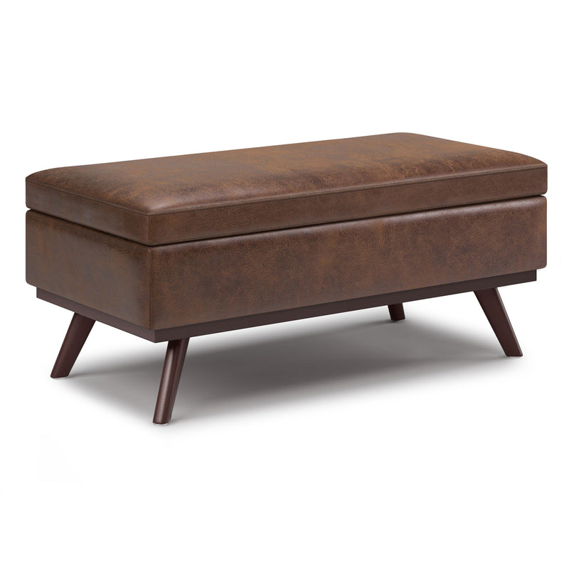 Owen - Lift Top Large Coffee Table Storage Ottoman, Mid Century Style - R&R Furniture Gallery (Fountain Valley, CA)
