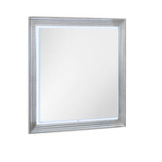 Moon - Marble Mirror With LED - White - R&R Furniture Gallery (Fountain Valley, CA)