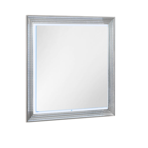 Moon - Marble Mirror With LED - White - R&R Furniture Gallery (Fountain Valley, CA)