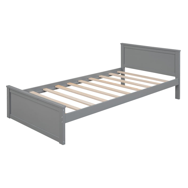 DreamHaus loft bed with twin standalone bed, shelves, desk, and wardrobe, showcasing a modern space-saving bedroom setup.