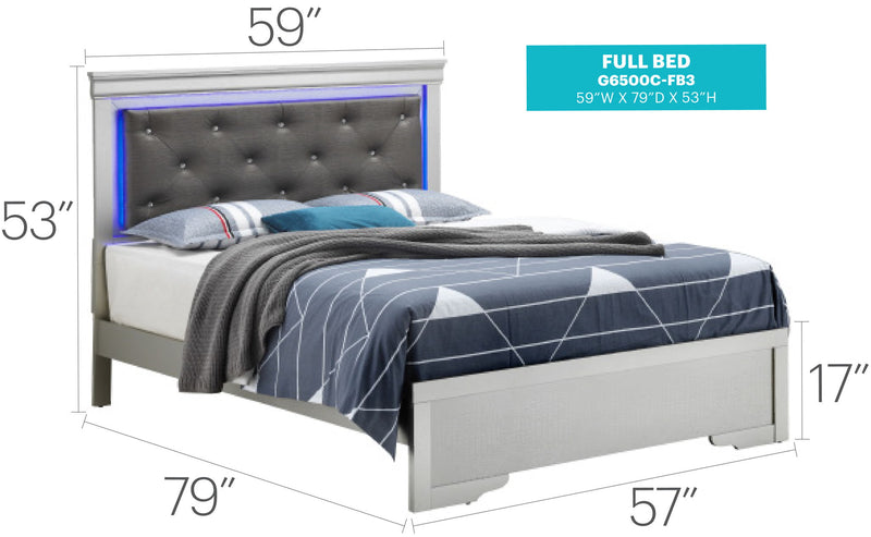 LED Elegant Bed - R&R Furniture Gallery (Fountain Valley, CA)