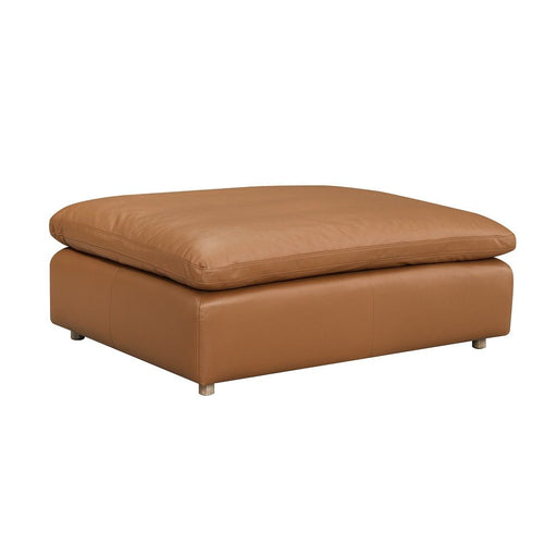 Brighton - Ottoman - Brown Top Grain Leather - R&R Furniture Gallery (Fountain Valley, CA)