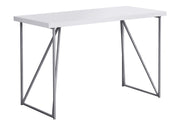 Computer Desk For Home Office Laptop, Contemporary & Modern - White - R&R Furniture Gallery (Fountain Valley, CA)