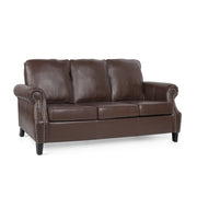 Contemporary 3 Seater Sofa With Nailhead Trim - R&R Furniture Gallery (Fountain Valley, CA)