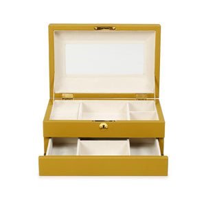 Knox - Vegan Leather Contract-Grade Jewelry Box - Mustard Yellow - R&R Furniture Gallery (Fountain Valley, CA)