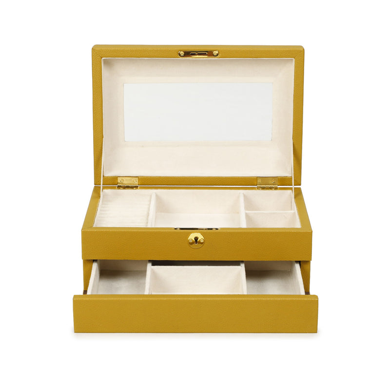 Knox - Vegan Leather Contract-Grade Jewelry Box - Mustard Yellow - R&R Furniture Gallery (Fountain Valley, CA)