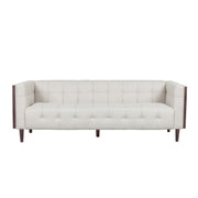 Contemporary Mid-Century Charm 3 Seater Sofa With Button Tufted Waffle Stitching - R&R Furniture Gallery (Fountain Valley, CA)