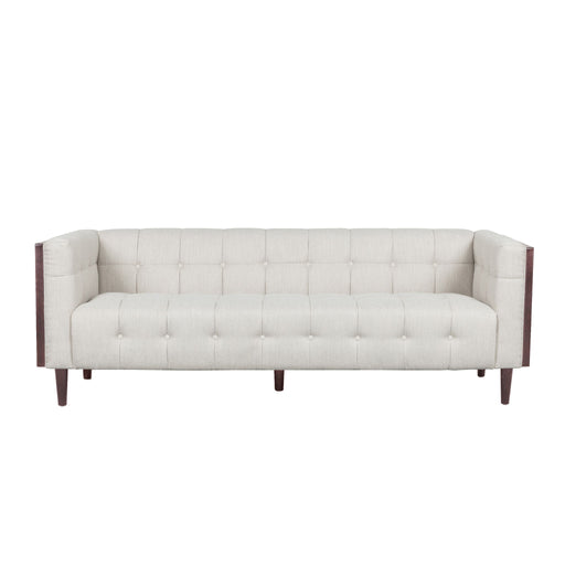 Contemporary Mid-Century Charm 3 Seater Sofa With Button Tufted Waffle Stitching - R&R Furniture Gallery (Fountain Valley, CA)