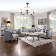 Ariadne - Chair With Pillow - Fabric & Platinum - R&R Furniture Gallery (Fountain Valley, CA)