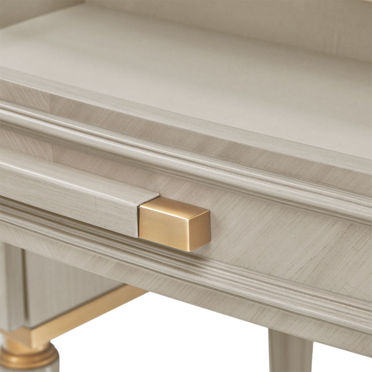 St. Charles - Vanity Desk - Dove Gray - R&R Furniture Gallery (Fountain Valley, CA)