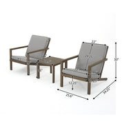 Celestaria - 3 Piece Outdoor Chat Set With Adirondack Chairs, Cushions And Side Table - R&R Furniture Gallery (Fountain Valley, CA)