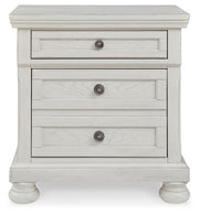 Robbinsdale - Two Drawer Night Stand - Antique White - R&R Furniture Gallery (Fountain Valley, CA)