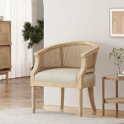 Curved Backrest Accent Chair - R&R Furniture Gallery (Fountain Valley, CA)