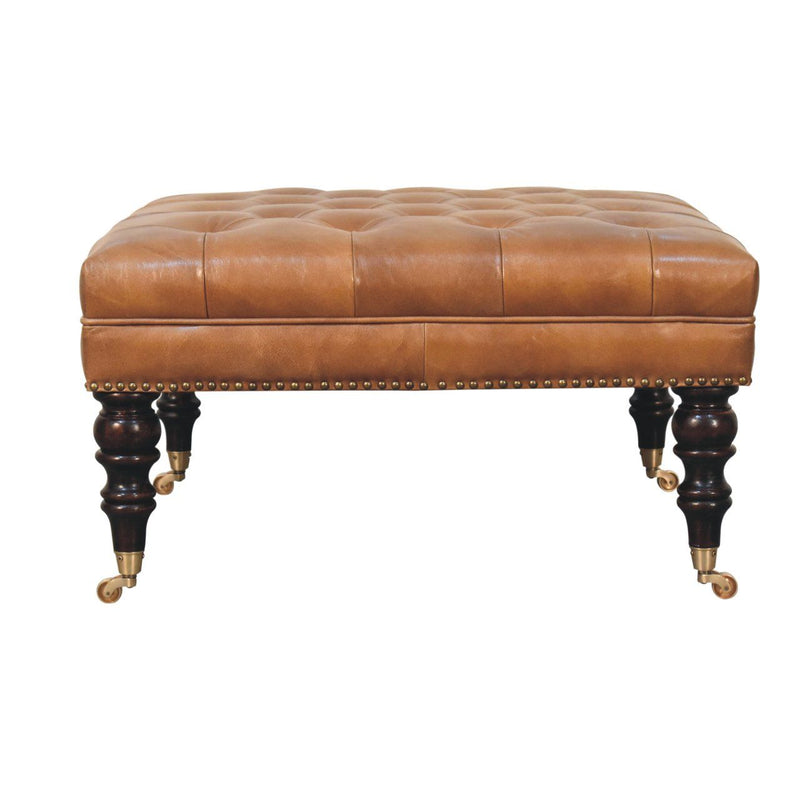 Buffalo - Ottoman With Castor Legs - R&R Furniture Gallery (Fountain Valley, CA)