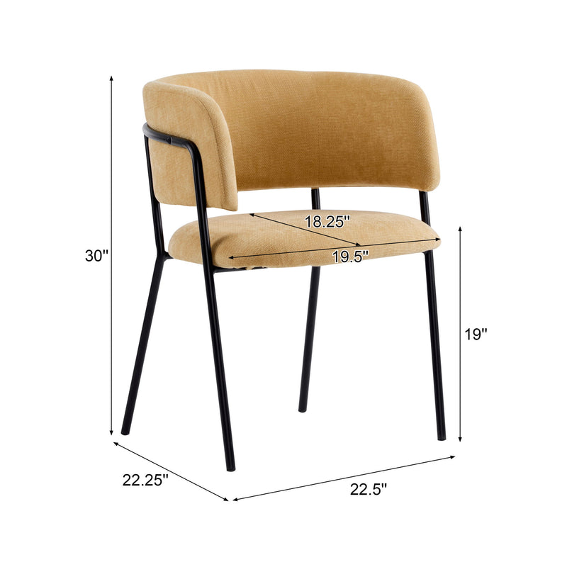 Modern Upholstered Arm Dining Chair Set - R&R Furniture Gallery (Fountain Valley, CA)