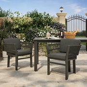 Outdoor Dining Chair, All-Weather Patio Seating For Backyard (Set of 2) - R&R Furniture Gallery (Fountain Valley, CA)