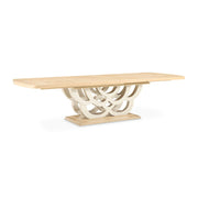 Camellia Field - Rectangular Pedestal Dining Table - R&R Furniture Gallery (Fountain Valley, CA)