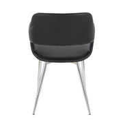 Lumi Source Margarite contemporary dining chair set of 2 with sleek design and cushioned seats for modern dining rooms.