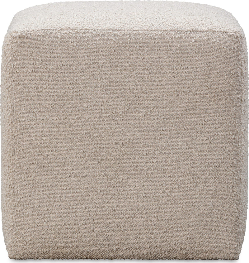 Liv Fully Upholstered Dining Ottoman in Brun Boucle