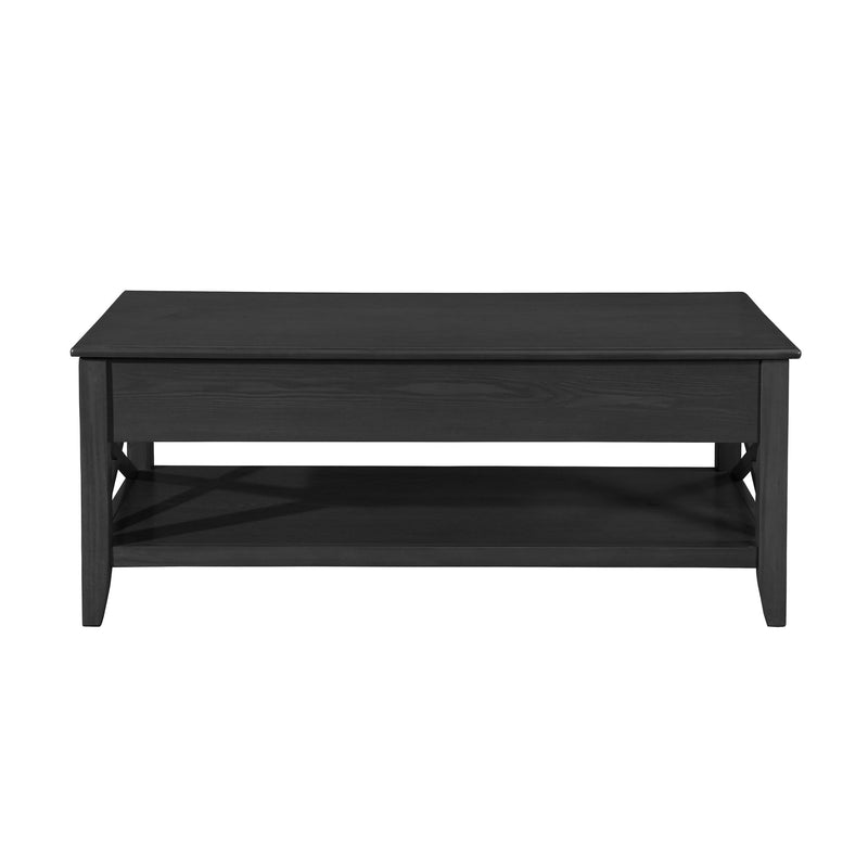 Decatur - Farmhouse Lift Top Coffee Table With Storage - Black / Ash - R&R Furniture Gallery (Fountain Valley, CA)