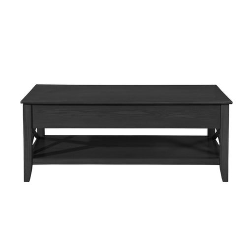 Decatur - Farmhouse Lift Top Coffee Table With Storage - Black / Ash - R&R Furniture Gallery (Fountain Valley, CA)