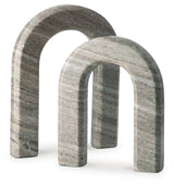Keithton - Sculpture Set (Set of 2) - Taupe - R&R Furniture Gallery (Fountain Valley, CA)