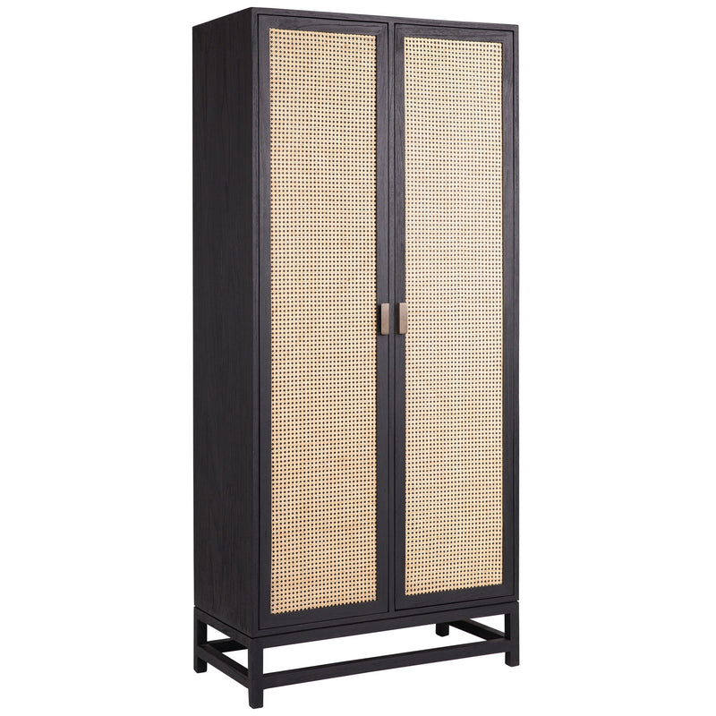 Royette - Cabinet - Antique Black With Natural